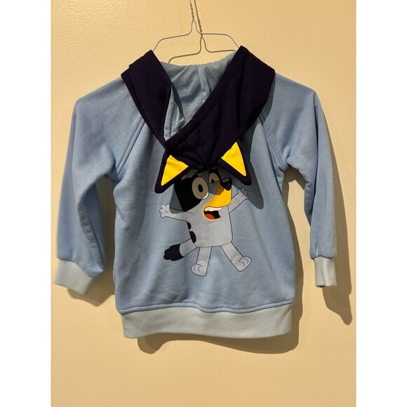 NWT Bluey Blue Zip-Up Hooded Jacket - Kid's XS - Picture 3 of 5